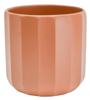 Ivyline Pot de Fleurs en céramique Orange brûlé Taille M