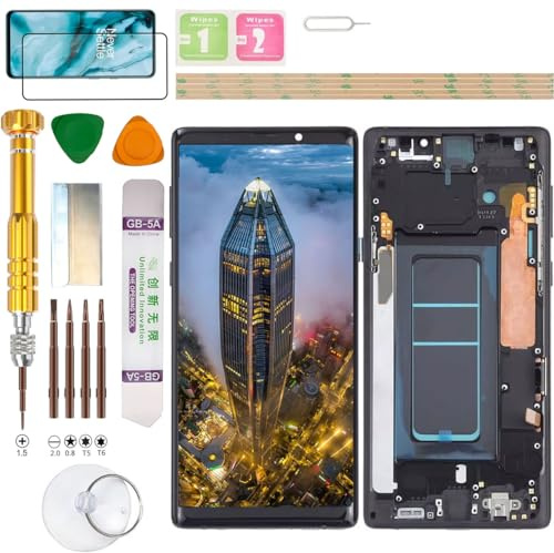 Gadget Troops Conjunto de pantalla LCD para Samsung Galaxy Note9 (Note 9) SM-N960F/DS, N960U, N960U1, N960F, N9600, N960N, N960W, N960X, SCV40 (negro)