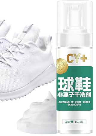 Nettoyant en mousse pour chaussures – 150 ml – Spray nettoyant doux pour baskets – Ensemble désodorisant en spray sûr pour homme et garçon, sport, intérieur, extérieur, cuisine