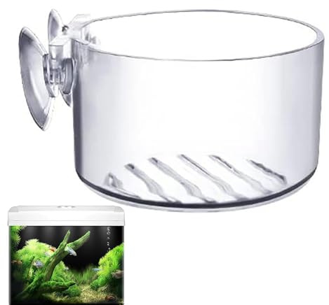 Genérico Soporte para Plantas de Acuario - Copas de Cultivo Acrílicas Transparentes con Ventosas - Decoración para Peceras De Vivario Propagación Cultivo Hidropónico Hábitat