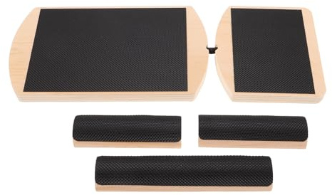 WOONEKY 1 set Axis Board - Balansbräda för ett ben, fotsträckare för plantar - Stabilitetstränare med halkfri yta för rehabilitering, pilates och yoga