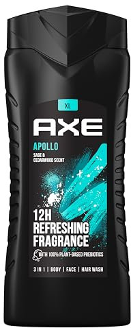 Axe Apollo Duschgel für Herren, 100% pflanzlichen Ursprungs, 400 ml