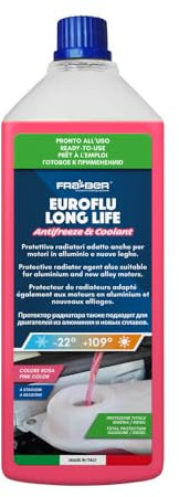 FRA-BER Euroflu Long Life -22°C Rosa Liquido Radiatori - 1 Litro - 1 Pz