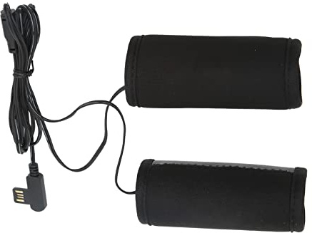 Empuñaduras calefactadas para motocicleta con USB, cubierta de mango calefactable para motocicleta, interruptor de control de 3 velocidades para mango de 22 a 32 mm