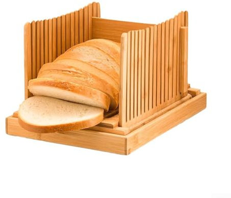 Trancheuse à pain en bois, réglable et pliable, trancheuse à pain manuelle, multifonction, pour toast, fruits, légumes, outil de cuisine (vague)