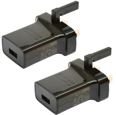 2-Pack USB Wall Charger Plug 5V 1A USB Plug Adapter Compatible for iPhone iPod Smart Watch Bluetooth Headset Bracelet Toys Toothbrush CCTV Camera