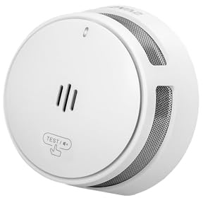 SAVS S10-W Funkvernetzter Rauchmelder - RF Rauchwarnmelder Vernetzt - 10 Jahre Batterie - Feuermelder – Funkrauchmelder - Optional WLAN - Magnetische Montage ohne Bohren – Weiß