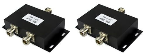 Tynmoel 2X Splitter Divisore di Potenza 'Antenna VHF 136-174MHz Un 2 Vie per Ripetitore Radio