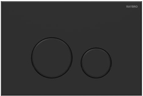 Raybro Betätigungsplatte „Cortado 35“ 245 × 165 × 12,6 mm in Schwarz, matt