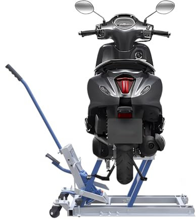 YNAADYH 680kg Auto-Hebebühne, Hebetisch für Motorrad, Auto-Hebebühne, Auto-Hebebühne, Montageständer Hne-Aufzug Hne-ATV Quad (Blau)