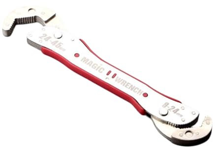 JISADER Chiave multifunzionale Funziona chiave Robusta chiave inglese regolabile professionale resistente all'usura per gli idraulici domestici dell'artigiano