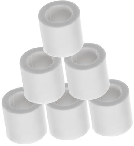 YARNOW 6stücke Kunststoff Billard Queue Hülsen Ersatz Für Billard Spitze Queue Aderendhülsen Pool Aderendhülsen