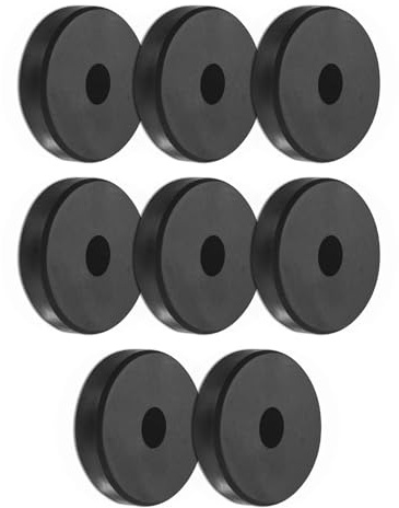 M METERXITY 8-Pack Rondelle Di Isolamento In Gomma Supporti Nero