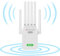 WLAN verstärker WLAN Verstärker Steckdose WiFi Verstärker für bis zu 5.000 m² und 50 Geräte mit 6 Antennen Long Range Amplifier and Ethernet Port, Access Point,Weiß