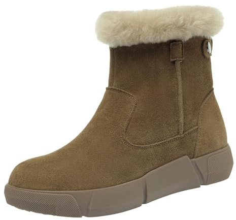 Chaussures d'hiver pour femme - Doublées - En peluche - Bottes d'hiver - Bottes de neige - Bottes d'hiver - Bottes de randonnée - Bottes de travail - Bottes de randonnée - Bottes de trekking - Bottes