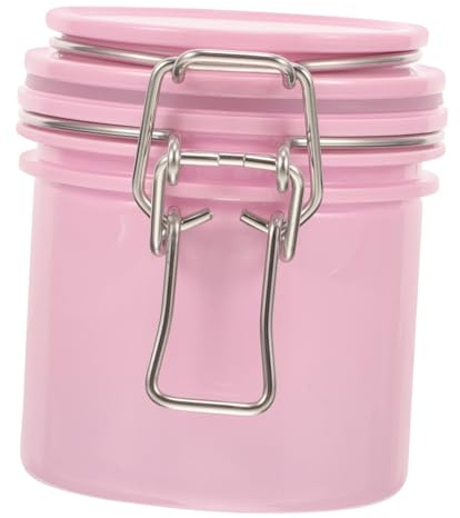 Gatuida Pot Scellé pour Greffe de Cils 200ml en Plastique Rose Protection L'humidité et Étanchéité, pour Usage à Domicile Salon