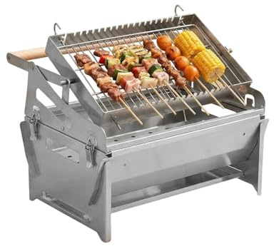 Parrilla Giratoria Barbacoa Parrilla Giratoria 360 Grados De Acero