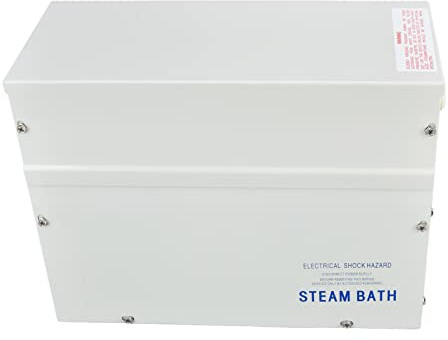 Cocoarm Generador de de 3 KW Generador de de Ducha de Acero Inoxidable de 220 a 240 V con Control de Tiempo de Temperatura LED Descalcificación Automática y Protección contra Escasez de Agua para