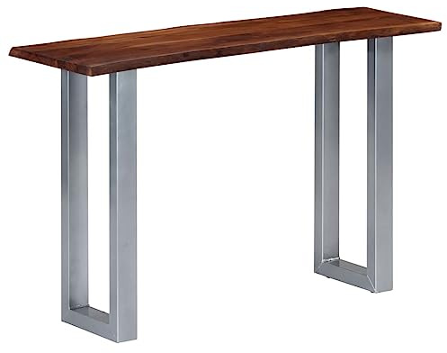 vidaXL Konsolentisch 115x35x76 cm Massivholz Akazie und Eisen