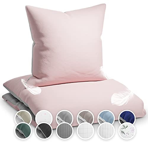sleepwise Soft Wonder Juego de Funda Nordica Cama Individual, Ropa para Camas Lino Microfibra Oeko-Tex®, Fundas de Almohada y Edredón Lavables a Máquina, Hipoalergénicas, Ropa de Cama 135 x 200