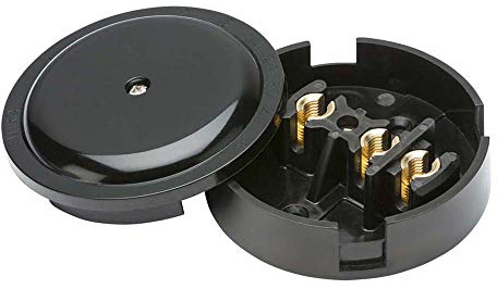 30A Junction Box 3-Terminal - Black (89mm)