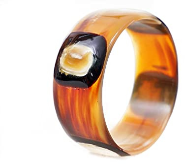 Mahafaly Bracelet en corne œil 30 mm = code D