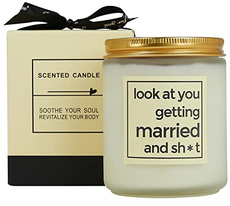 Rosemary+Orange+Sage Scented Candles - Funny Wedding & Engagement Gifts for Women - Bridal Shower & Bride to Be Gifts