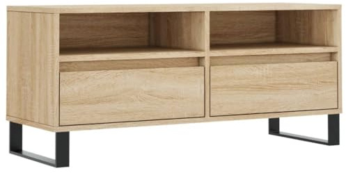vidaXL TV-Schrank Sonoma-Eiche 100x34,5x44,5 cm Holzwerkstoff