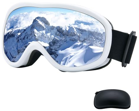 YAMEIZE Ski Goggles Skiing Snowboard Goggles for Men Women OTG Over Glasses Anti-fog UV Protection Sports Protective Windproof Skating Skiing Goggles Cycling Motorcycle