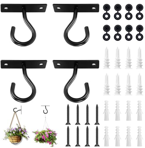 Ganchos de techo para macetas colgantes, colgador para macetas de interior y exterior, gancho de pared para colgar plantas, cesta de flores, campanillas de viento, linternas, luces, comederos de