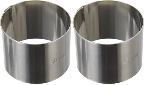 Ibili Clasica Dessertring rund, 6,0 cm Durchmesser, 4,5 cm Höhe, 1 Stück (Packung mit 2)