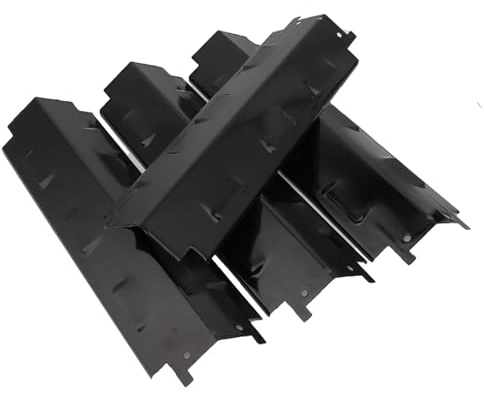 GriHero Coprifornelli da 37 cm, pezzi di ricambio per barbecue a gas, confezione da 4 | Piastra riscaldante in acciaio porcellanato per Landmann, Outback, Enders, Uniflame, Barbecook, Tarrington House