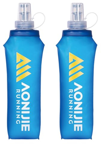TRIWONDER Gourde Souple Pliable Sport 500 ml 2 Pièces | Bouteille d'eau, Poche Hydratation, Réservoir d'eau, Utilisation en Extérieur