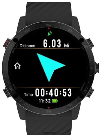 SUNROAD G5 Pro GPS AMOLED Sports Watch for Men Health Fitness Running Swimming Climbing Hiking Navigation Route