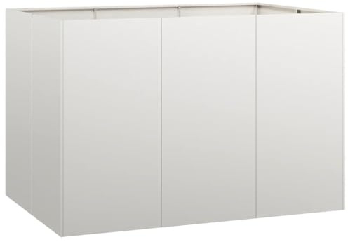 vidaXL Pflanzkübel 120x80x80 cm Edelstahl