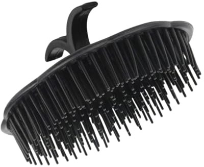 Brosse à Shampoing Cuir Chevelu – Massage Capillaire Stimule la Pousse | Antipelliculaire & Relaxant | Silicone Souple Ergonomique | Femme Homme Enfant | Barbe, Douche, Bien-être – Noir