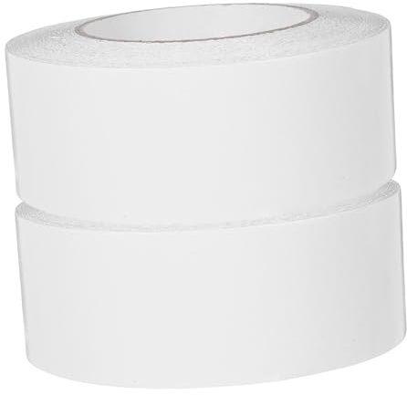 NUOBESTY 2 Rouleaux Ruban Adhésif pour Moquette de Ruban de Fixation de Tapis Adhésif Fort pour Sols Carreaux