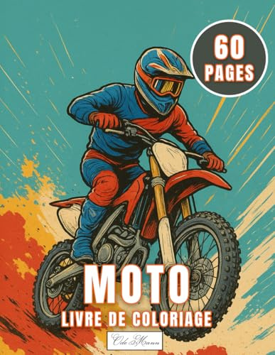 Livre De Coloriage Moto: Un Voyage Créatif au Cœur de l’Adrénaline et de la Poussière des Circuits