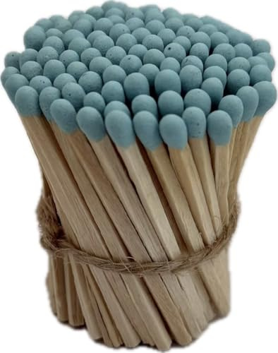 LumenLux Small Blue Matches, Pack of 100 1.95 Inch Matches