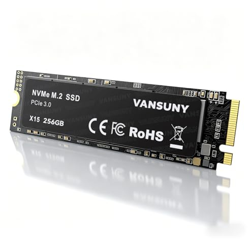 Vansuny X15 SSD 256GB NVMe M.2 PCIe 3 Gen 4 2280 | SSD Interno 256GB 3D NAND TLC, Unità a Stato Solido Interna Fino a 2800MB/s, Compatibile con Laptops e PC Desktop