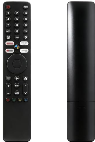 XMRM-ML Bluetooth röstfjärrkontroll för X-iaomi Mi Stick | 4K ersättningsfjärrkontroll för QLED 55 tum 32 tum Series MI P1 Q1 55 75 43 tum och TV med röststyrning och snabbtangenter