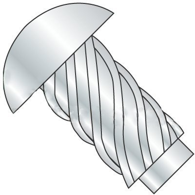 #2 x 1/8 Drive Screws, U Drive - Hammer Drive, Round Head, Steel, Zinc Plating (Quantity: 1000 pcs)