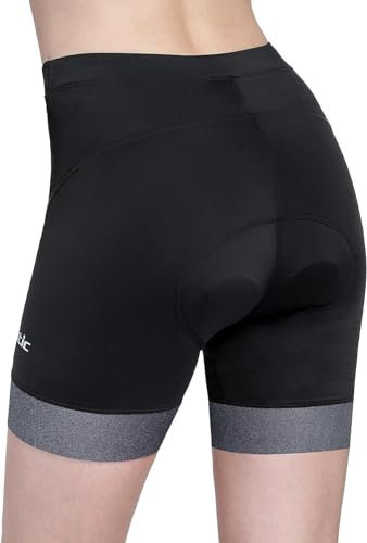 Santic Radlerhose Gepolstert Damen Radhose Fahrradhose Kurz Radsport Shorts Rennrad Hose S