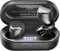 TOZO Auricolari wireless T12 Cuffie Bluetooth 5.3 Prestazioni audio premium Controllo touch Display digitale LED Custodia di ricarica wireless Auricolari Nero