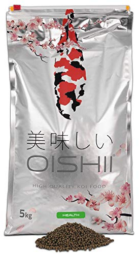Oishii Koi Company Health • 5kg Premium Koifutter 4mm sinkend • Für alle Jahreszeiten geeignet • Frühjahr, Sommerfutter, Herbstfutter & Winterfutter