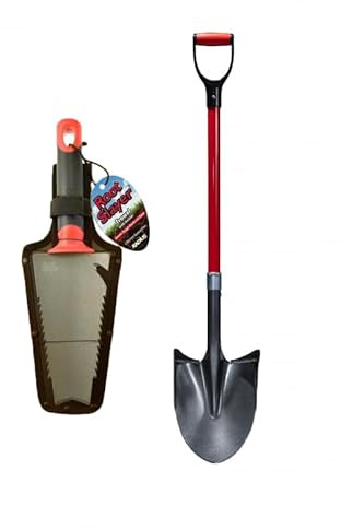 Venteo - Pack RootSlayer™ - Noir - Adulte - RootSlayer à Main™ + RootSlayer Pelle à rebords™ - Jardin - Acier de Carbone - Manche 360°