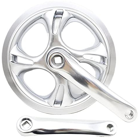 NIMUDU Fahrrad Kurbelarm,Kurbelgarnitur E-Bike Electric Bike Crankset 152mm 48t Kettenrad Radzahnplatte Falten Fahrrad Elektrische Fahrrad Gear Platte Kurbel Set