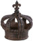 Dehner Figura Decorativa de Corona, Aprox. 15 x 15 x 17 cm, Hierro Fundido, Color Oxidado