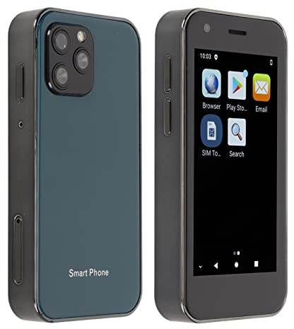 SOYES XS12 Super Mini 4G LET Smartphone per Android 10.0, 4GB 32GB ROM, 3.0 Pollici 5G WiFi Cellulare Sbloccato, Supporta Dual Card Dual Standby (Oceano blu)