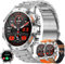 1,39'' AMOLED Smartwatch Uomo con Chiamate Bluetooth, 2025 Nuovo Orologio Fitness con 24/7 Monitor Temperatura Corporea Sonno e Cardiofrequenzimetro, SpO2, Orologio Sportivo 3ATM iOS Android (Argento)